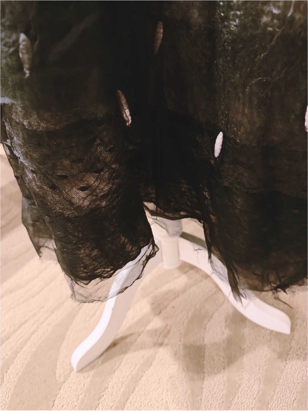 Artist Made Felt Dress in Black, Grey and White - Picture 5 of 5